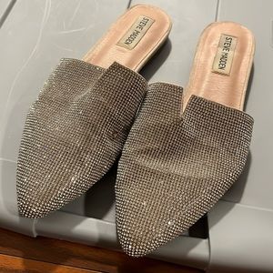 Steve Madden, rhinestone mule flats